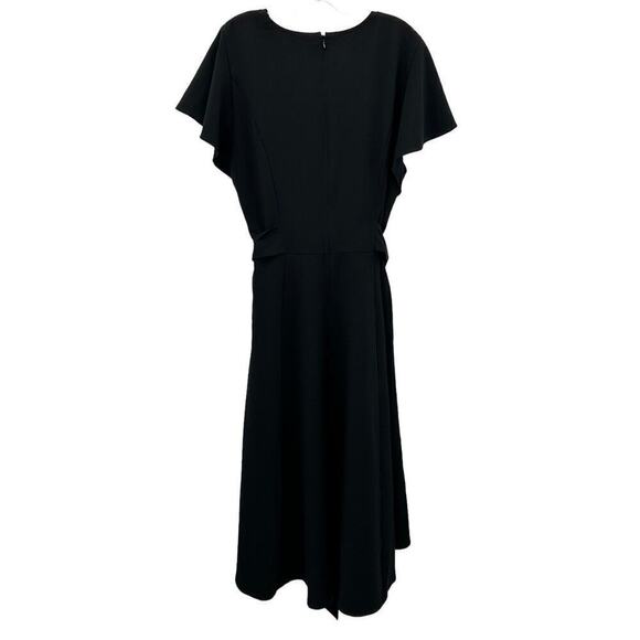 Lane Bryant Womens Midi Dress 20 Black A Line Basic Chic Dress - Picture 4 of 10